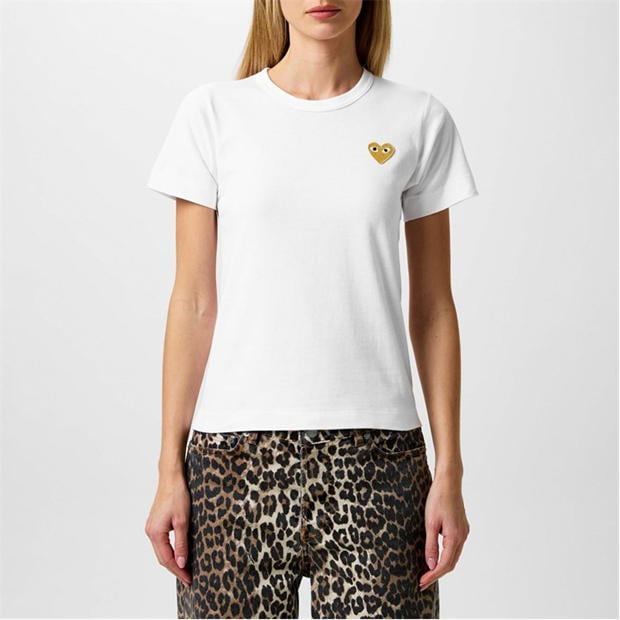 Camasa COMME DES GARCONS PLAY Gold Heart T-