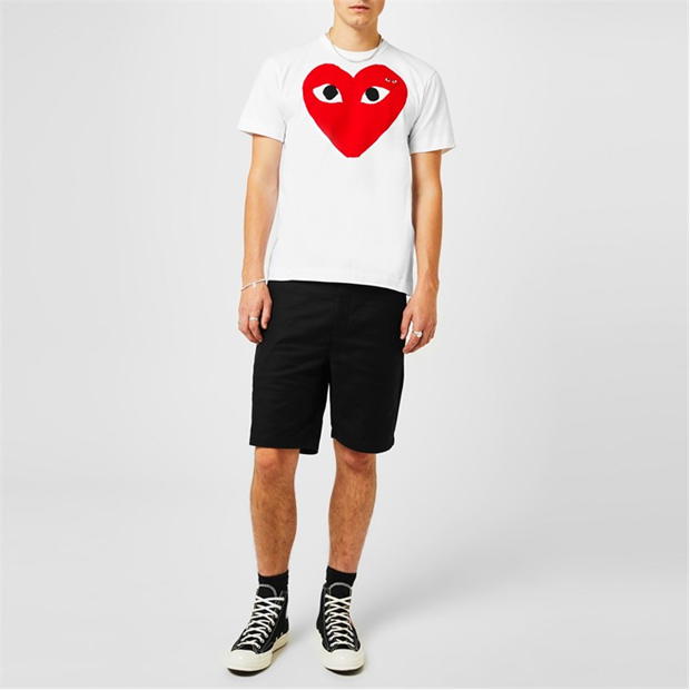 Camasa COMME DES GARCONS PLAY Heart Logo Cotton T-