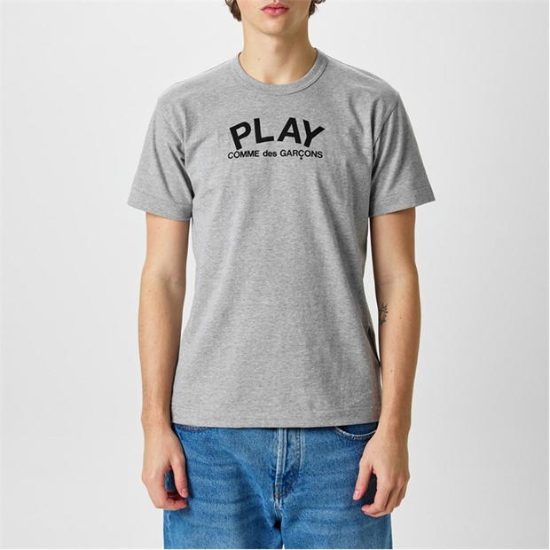 Camasa COMME DES GARCONS PLAY Logo Crew Neck T-