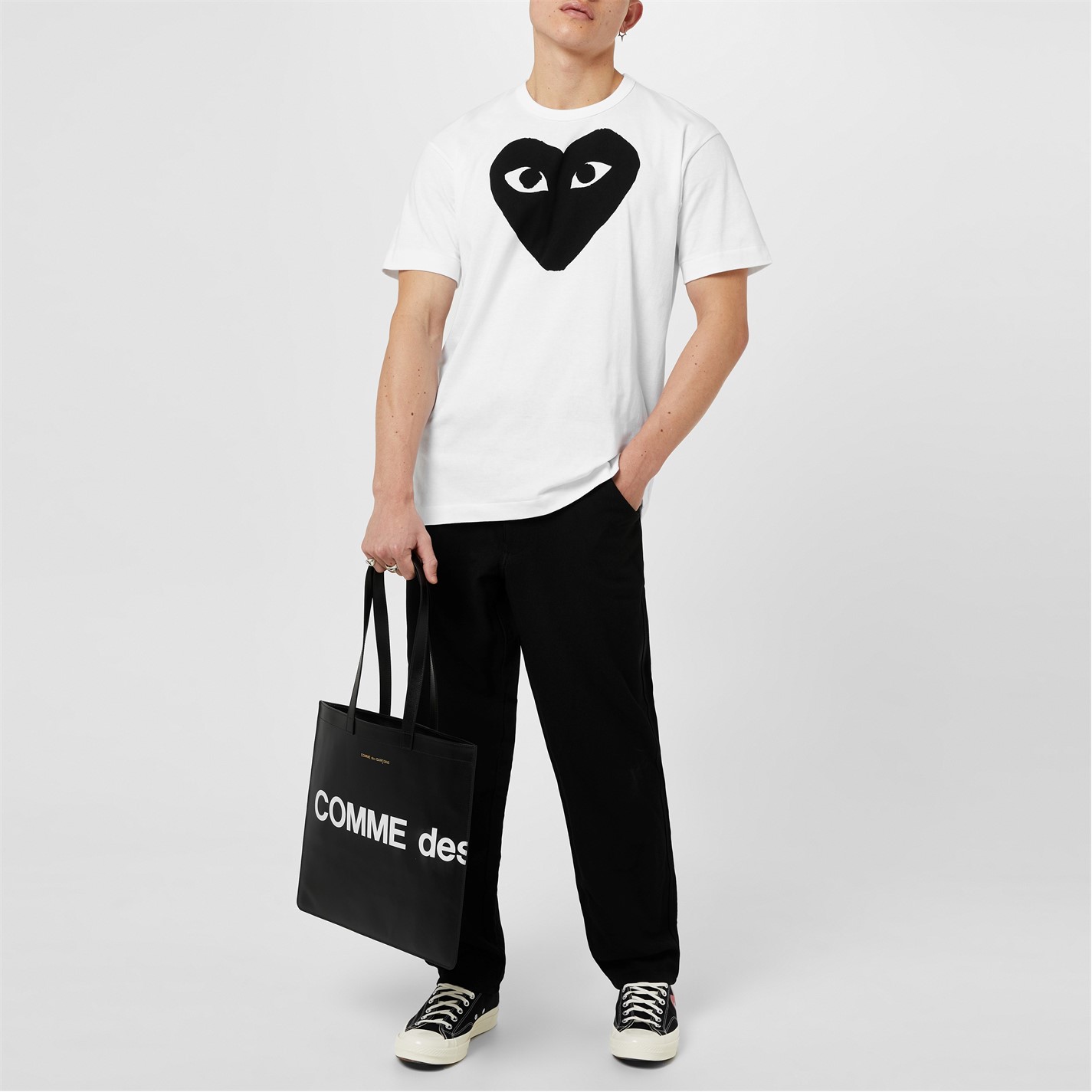 Camasa COMME DES GARCONS PLAY Peeping Heart T-