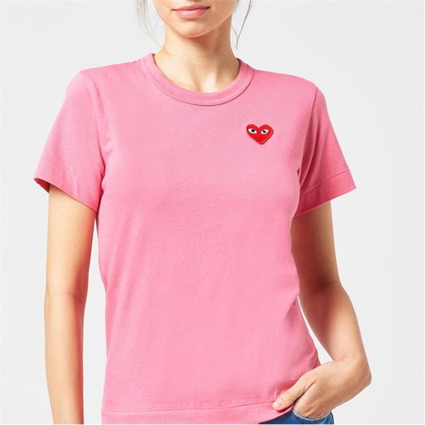 Camasa COMME DES GARCONS PLAY Peeping Heart Applique T-