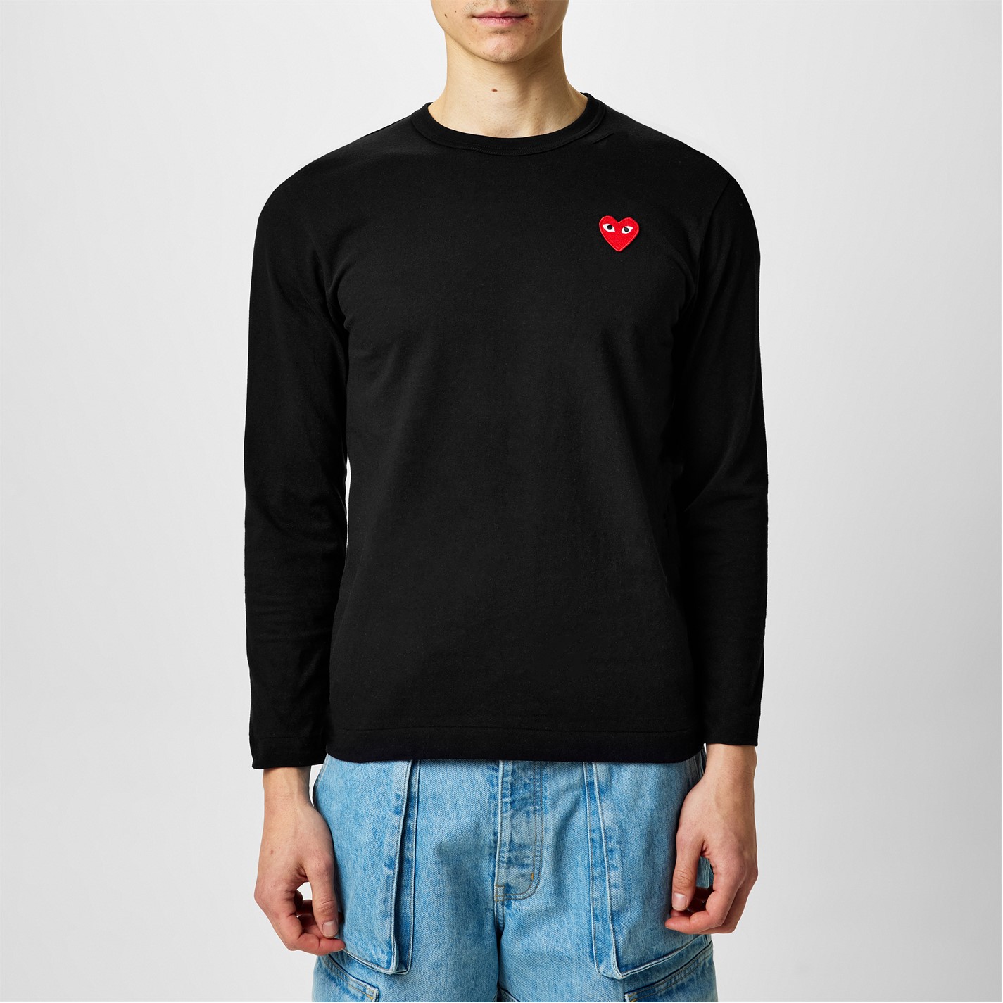 Camasa COMME DES GARCONS PLAY Peeping Heart Maneca Lunga T-