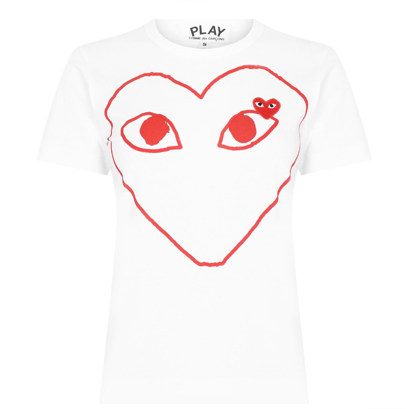 Camasa COMME DES GARCONS PLAY Peeping Heart Outline T-