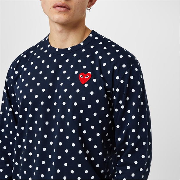 Camasa COMME DES GARCONS PLAY Polka Dot Heart T-