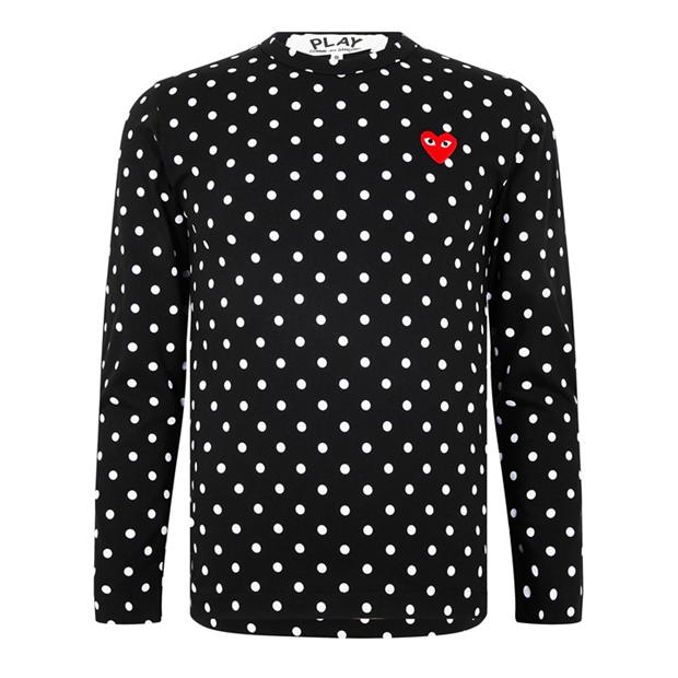 Camasa COMME DES GARCONS PLAY Polka Dot Heart T-