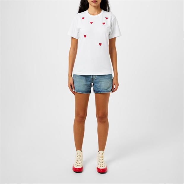 Camasa COMME DES GARCONS PLAY Scattered Hearts T-