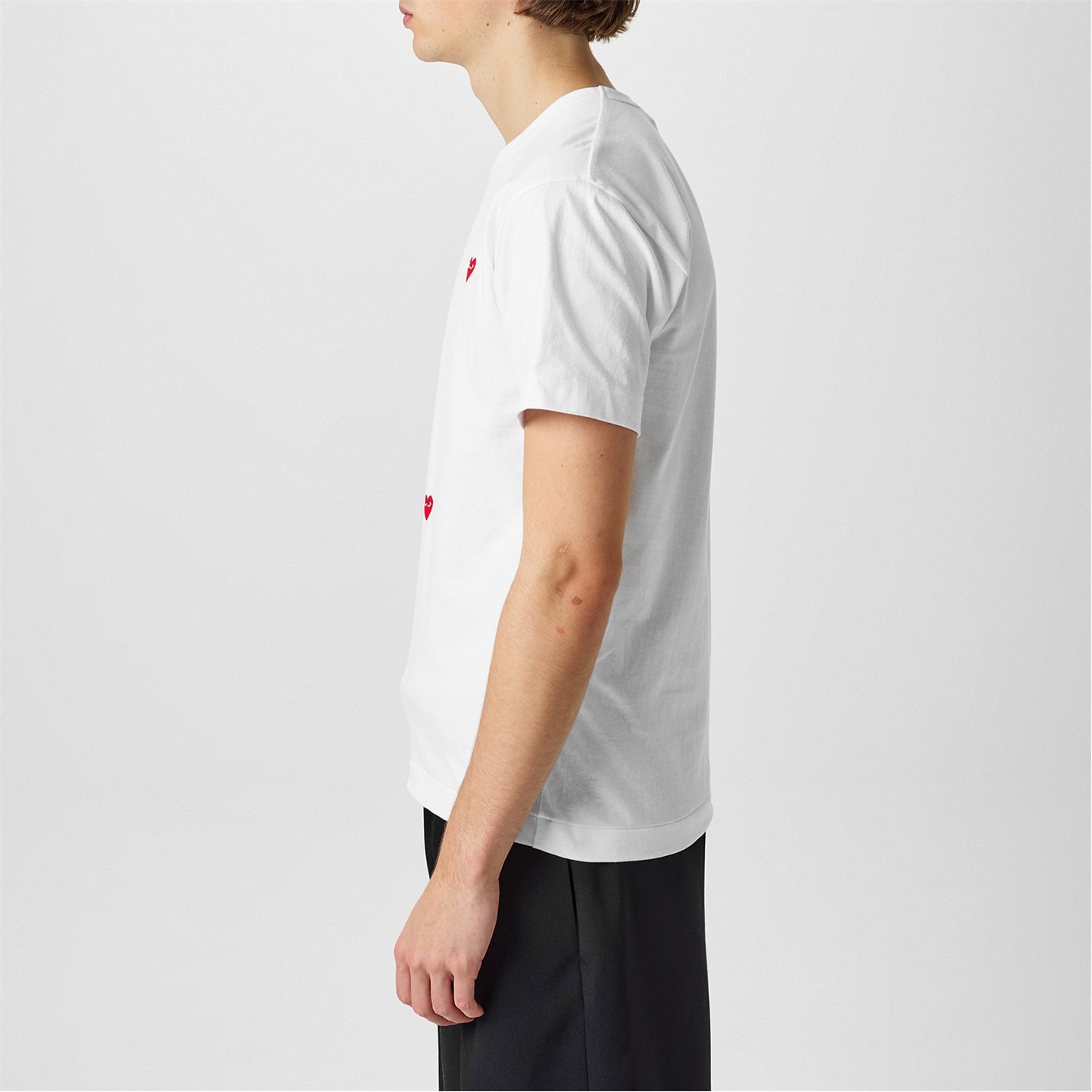 Camasa COMME DES GARCONS PLAY Scattered Hearts Cotton T-