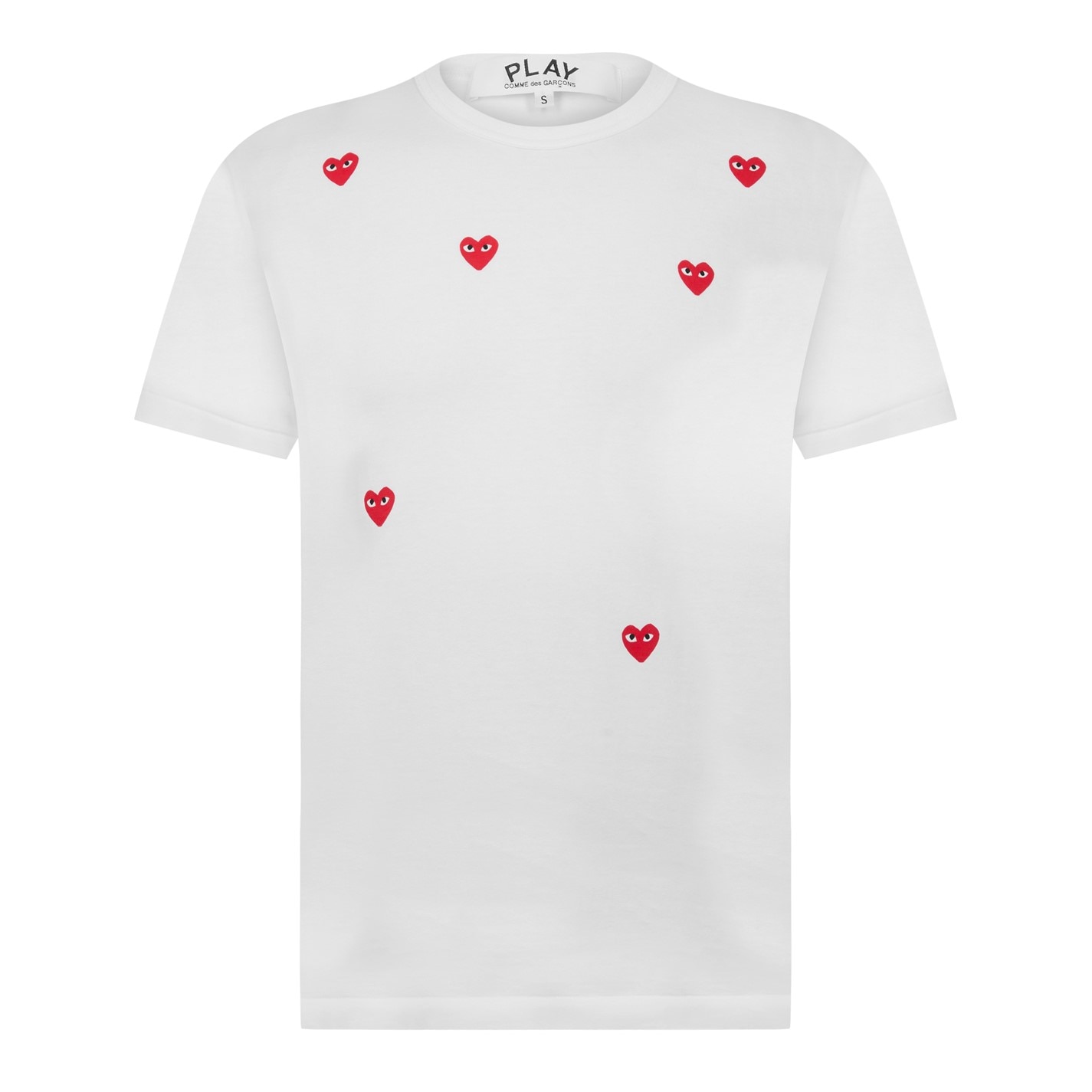 Camasa COMME DES GARCONS PLAY Scattered Hearts Cotton T-