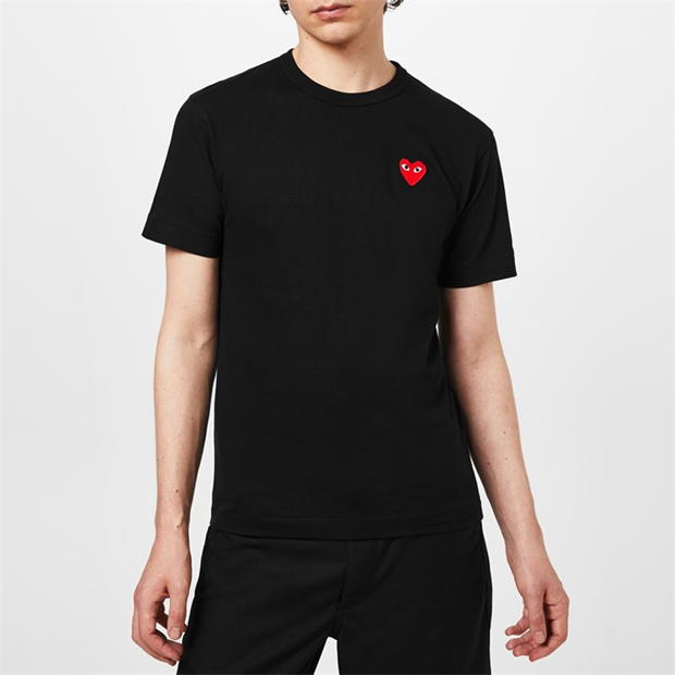 Camasa COMME DES GARCONS PLAY Small Peeping Heart Patch T-