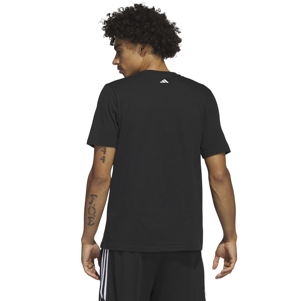 Tricou Minge Baschet Men's adidas Lil' Stripe Graphic black IC1867