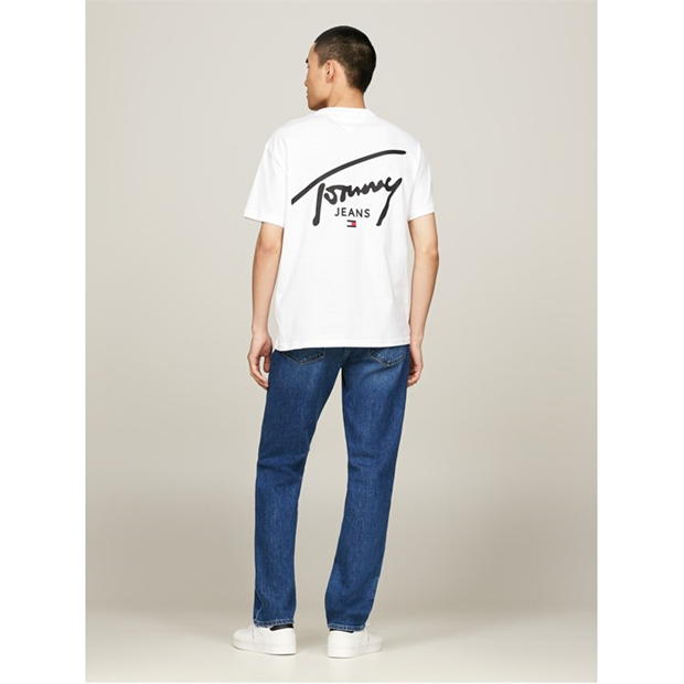 Tricou Blug Tommy Tommy Tjm Reg Signature Print Ext Tommy Jeans