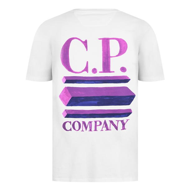 Camasa CP COMPANY 30/1 Jersey Logo Graphic T-