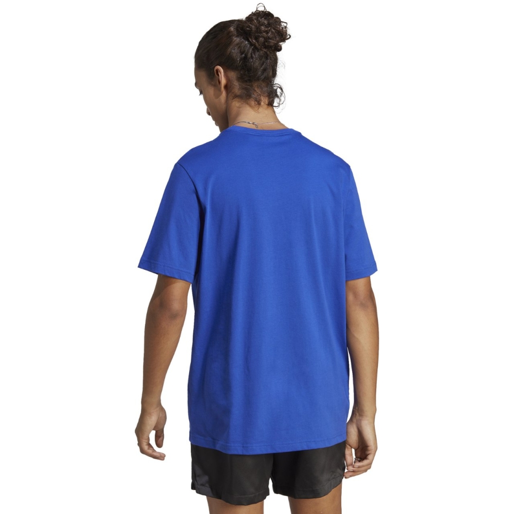 Tricou Adidas Essentials Single Jersey Embroidered Small Logo blue IC9284