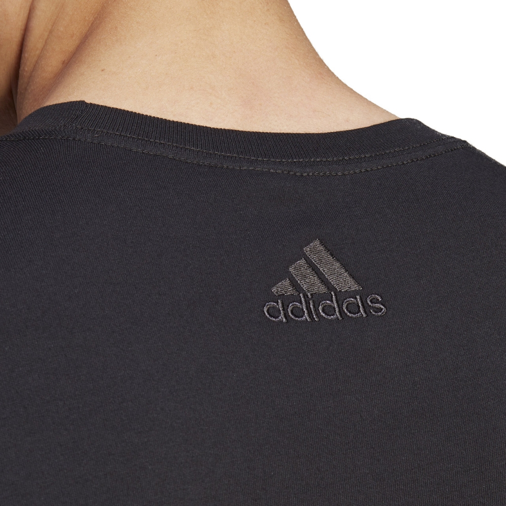 Tricou Men's adidas Essentials Single Jersey Linear Embroidered Logo black IC9274