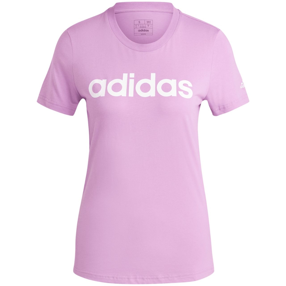 Tricou Camasa 's T- adidas Loungewear Essentials Slim Logo purple IY9192 dama