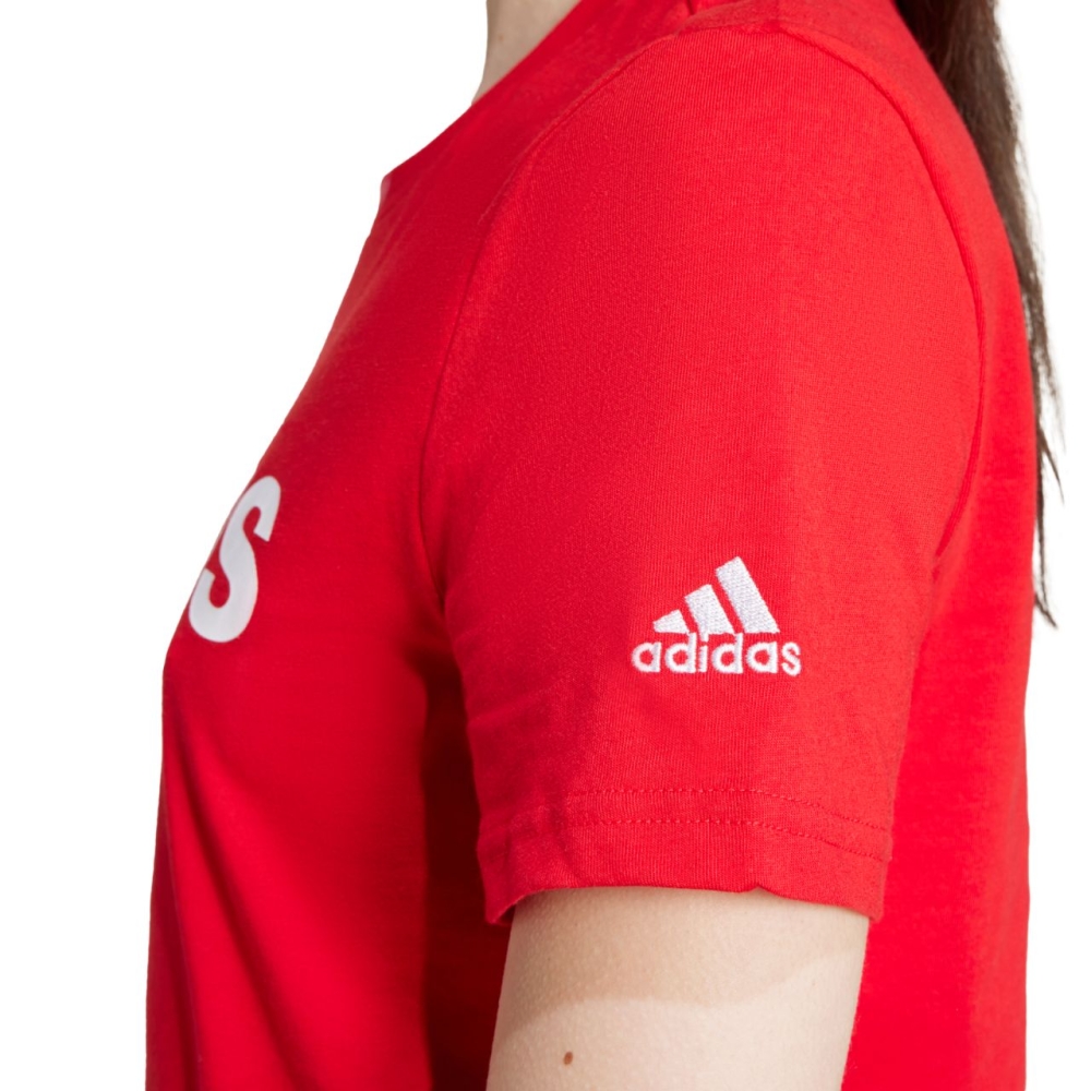 Tricou Camasa 's T- adidas Loungewear Essentials Slim Logo red IY9189 dama