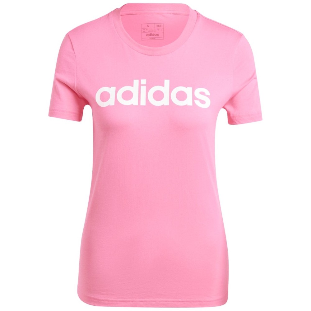 Tricou adidas Loungewear Essentials Slim Logo pink IY9191