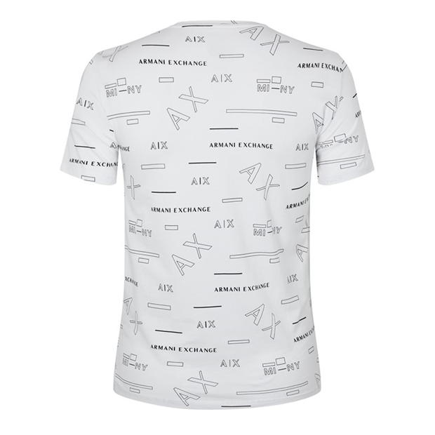 Camasa Armani Exchange All Over Print Logo T-