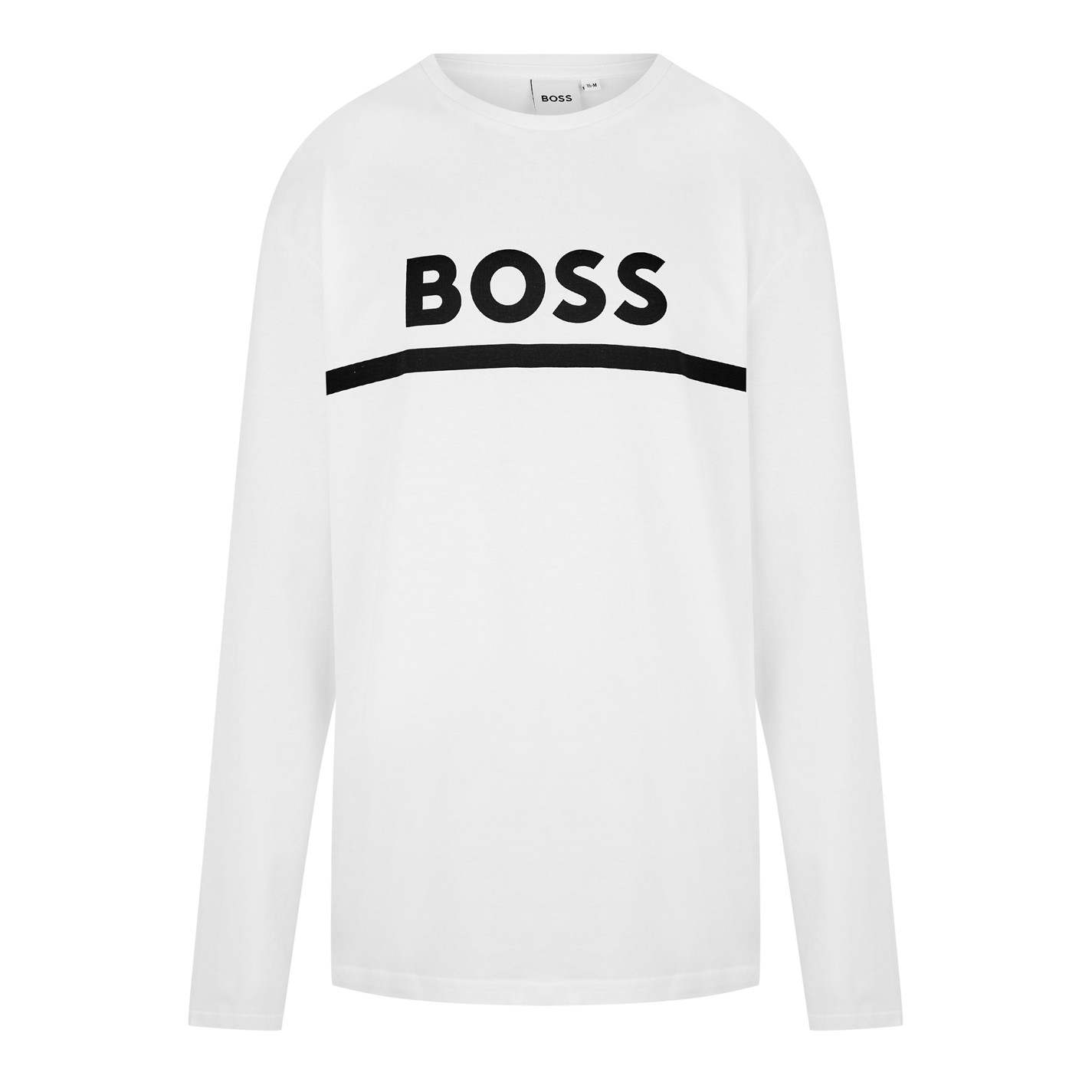 Camasa Boss Maneca Lunga Logo Print T- copil baietel