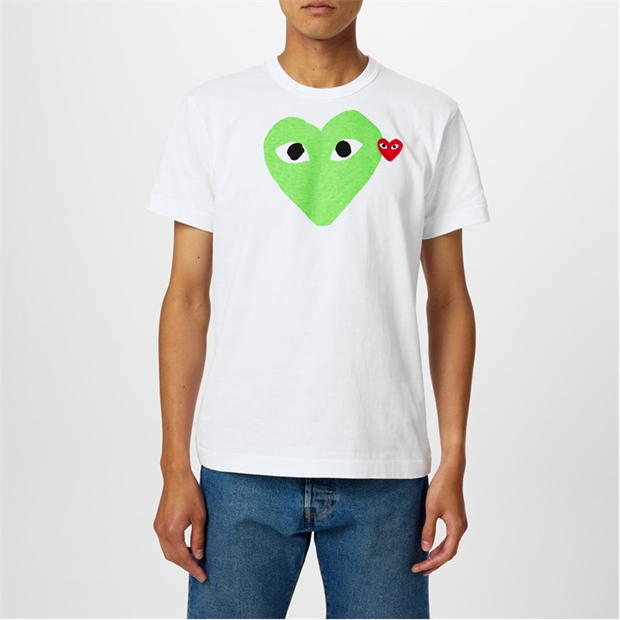 Camasa COMME DES GARCONS PLAY Double Heart Logo T-