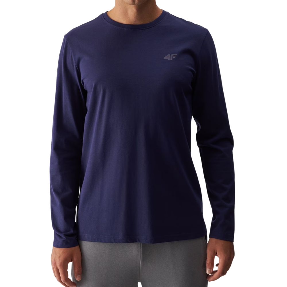 Camasa Men's Longsleeve T- 4F M375 navy blue 4FWMM00TLONM375 31S