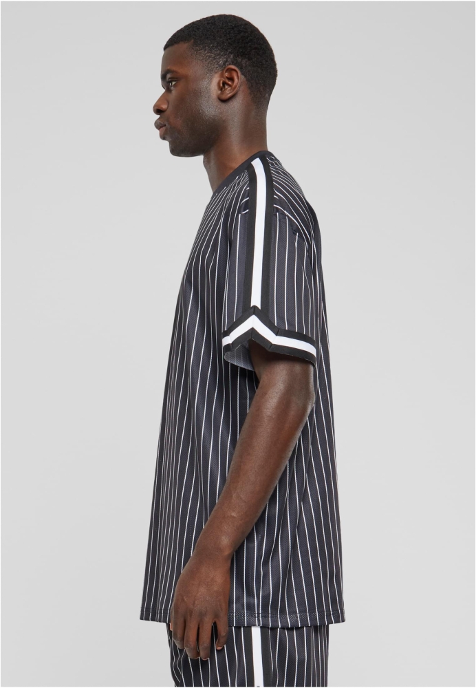 Tricou Oversized Striped Mesh Urban Classics