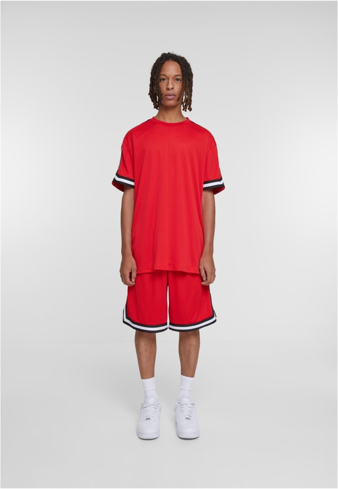 Tricou Oversized Stripes Mesh Urban Classics