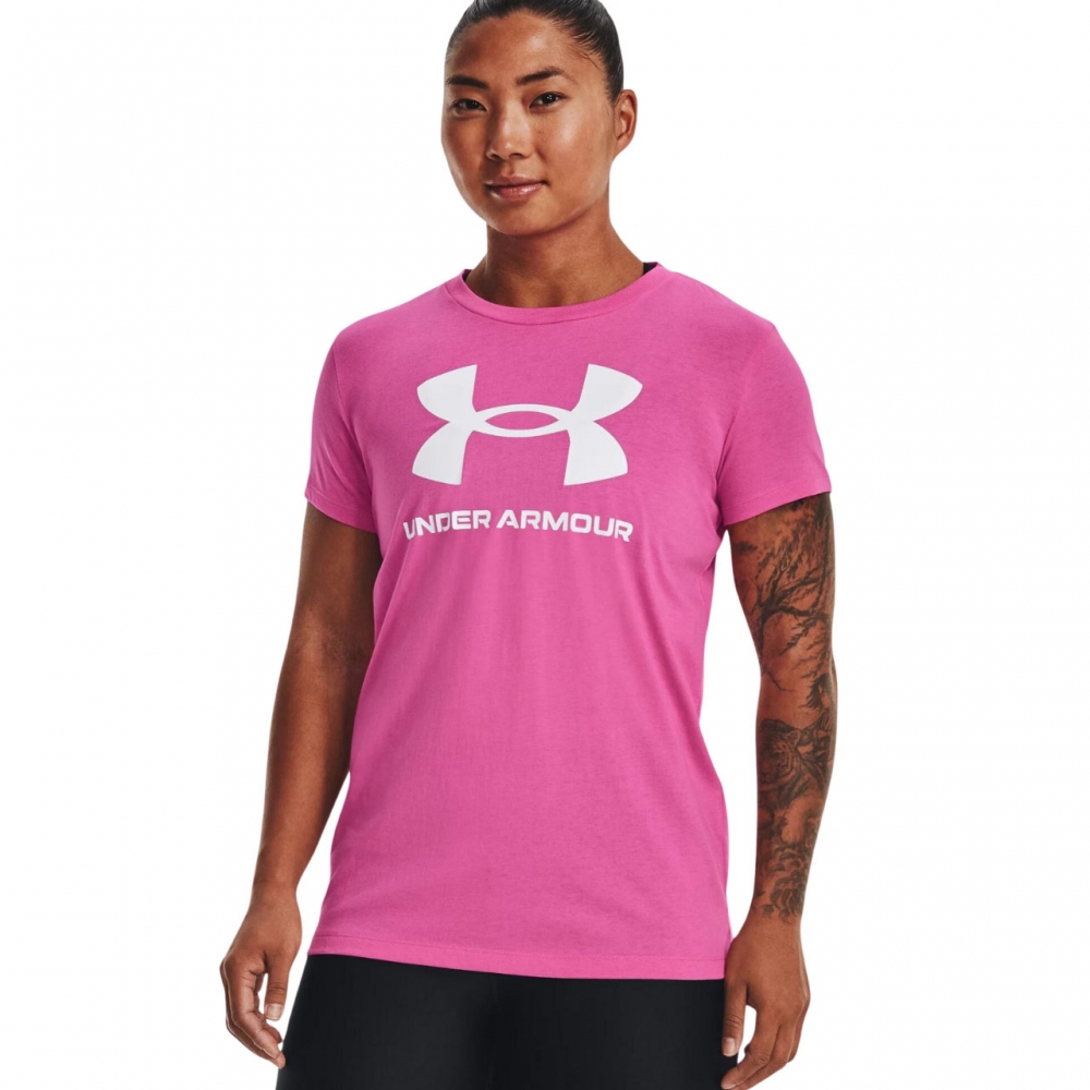 Koszulka damska Under Armour Live Sportstyle Graphic SSC rďż˝?owa 1356305 659