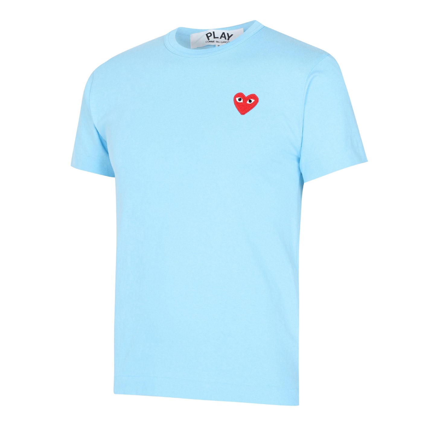 Camasa COMME DES GARCONS PLAY Heart Embroidered Crewneck T-