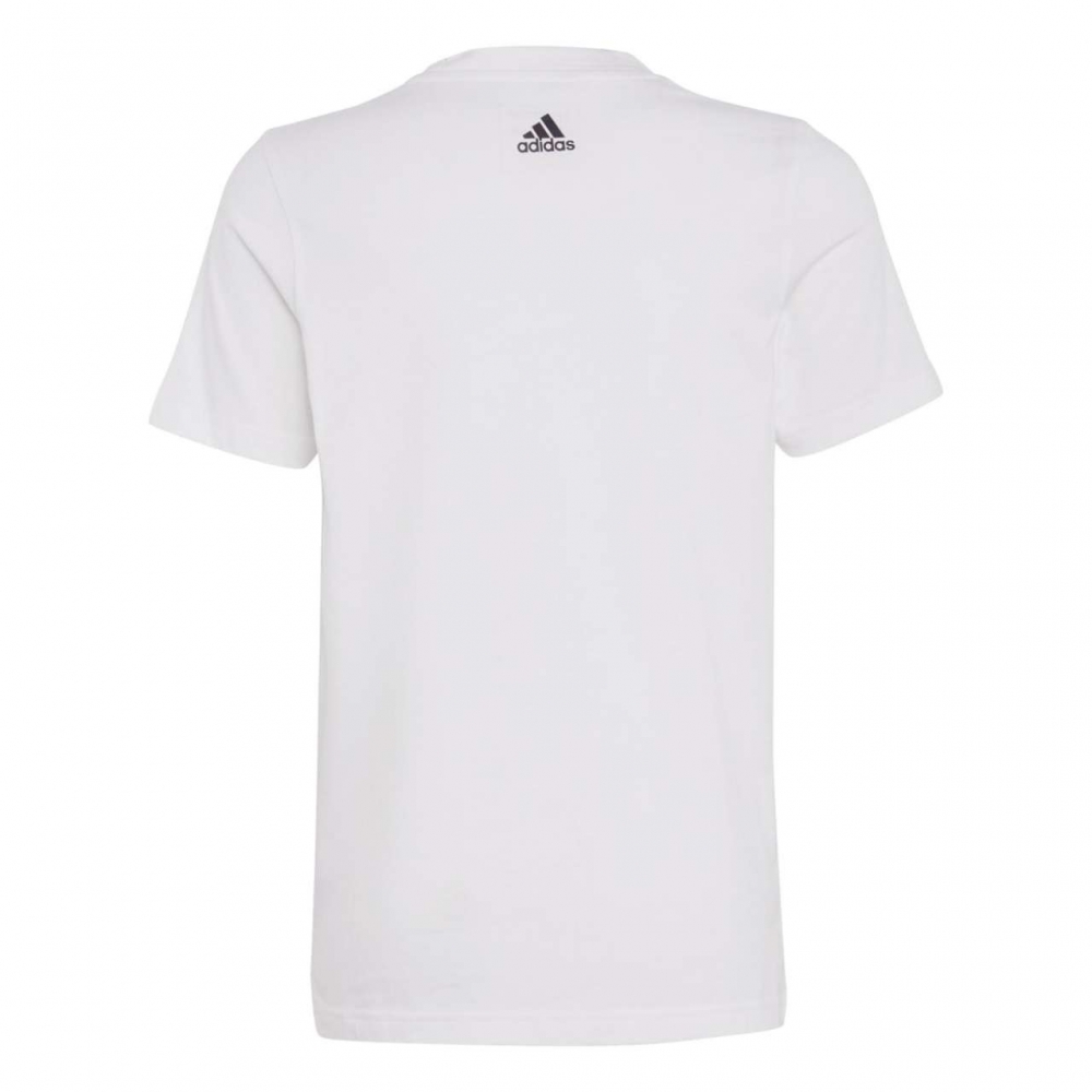 Tricou Koszulka dla dzieci adidas Essentials Linear Logo Cotton biala IC9969