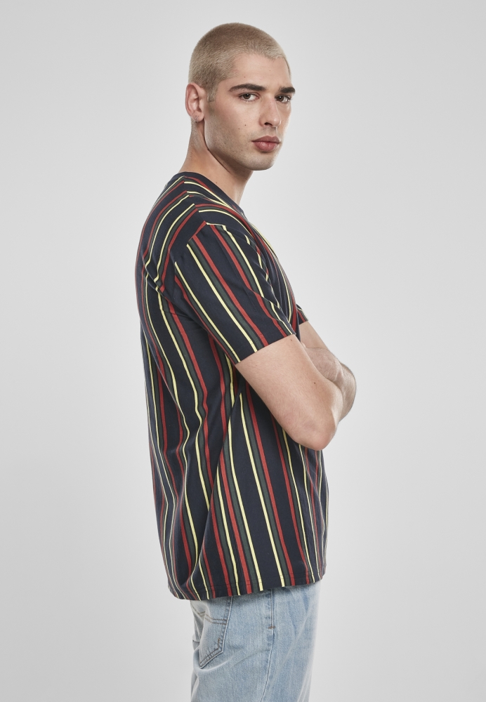 Tricou Printed Oversized Retro Stripe Urban Classics