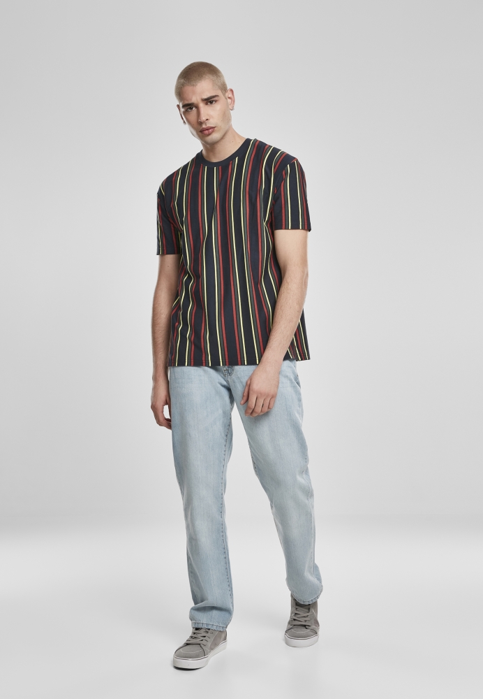 Tricou Printed Oversized Retro Stripe Urban Classics