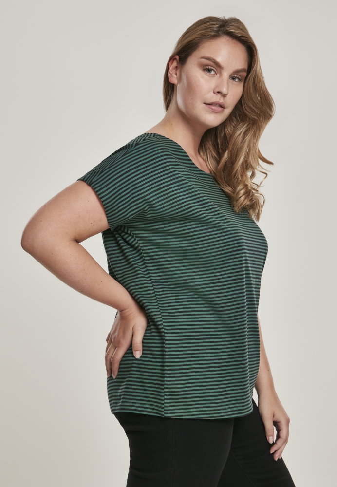 Tricou Yarn Dyed Stripe dama bebelus Urban Classics