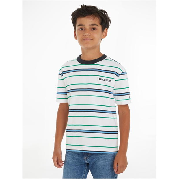 Tricou Tommy Hilfiger Mono Stripe copil