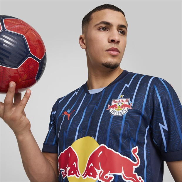 Camasa Minge Fotbal Puma Red Bulls Salzburg Away 2024 2025 adulti