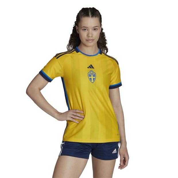 Camasa Minge Fotbal adidas Sweden 22 Home Jersey dama