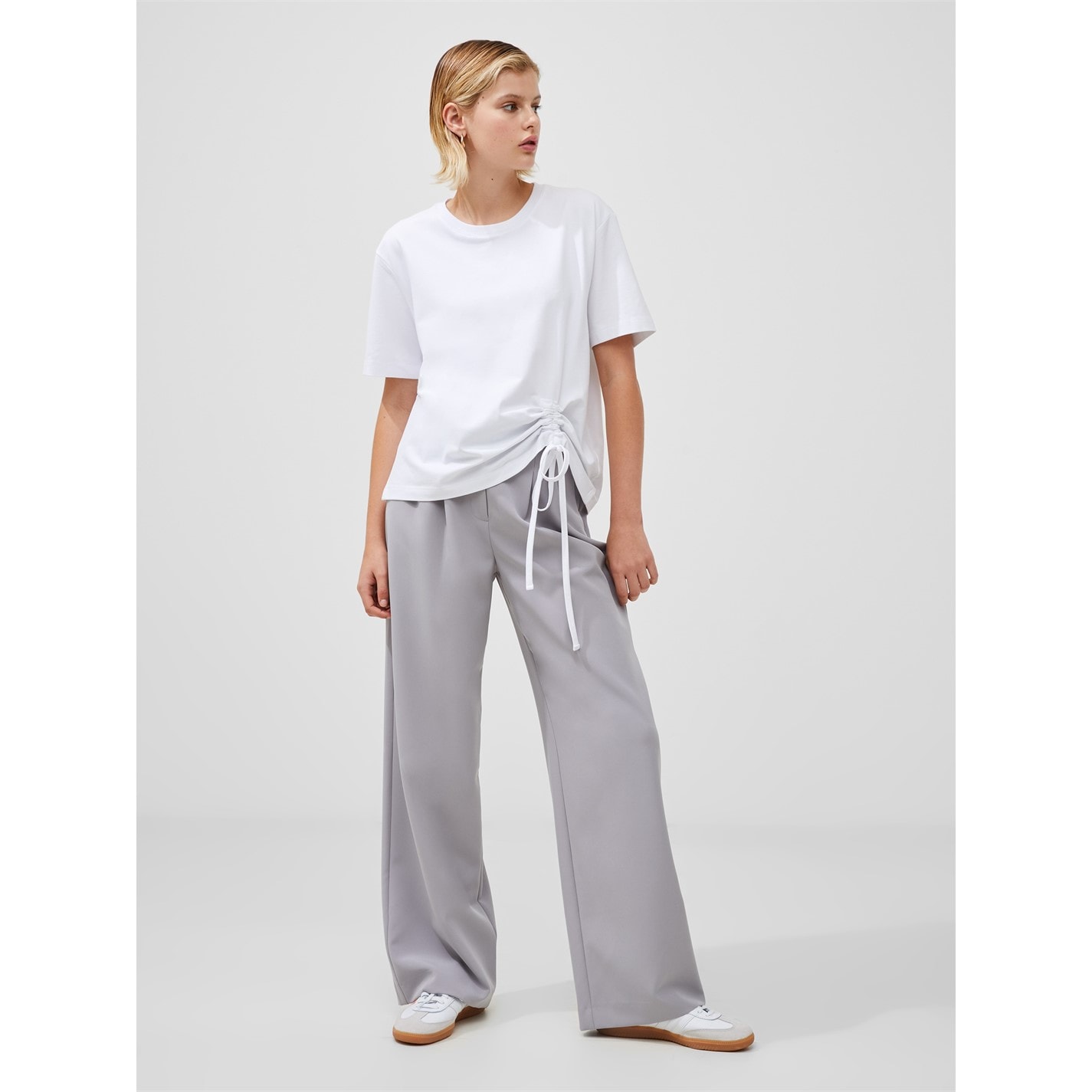 Camasa French Connection Rallie Cotton Ruched T-.