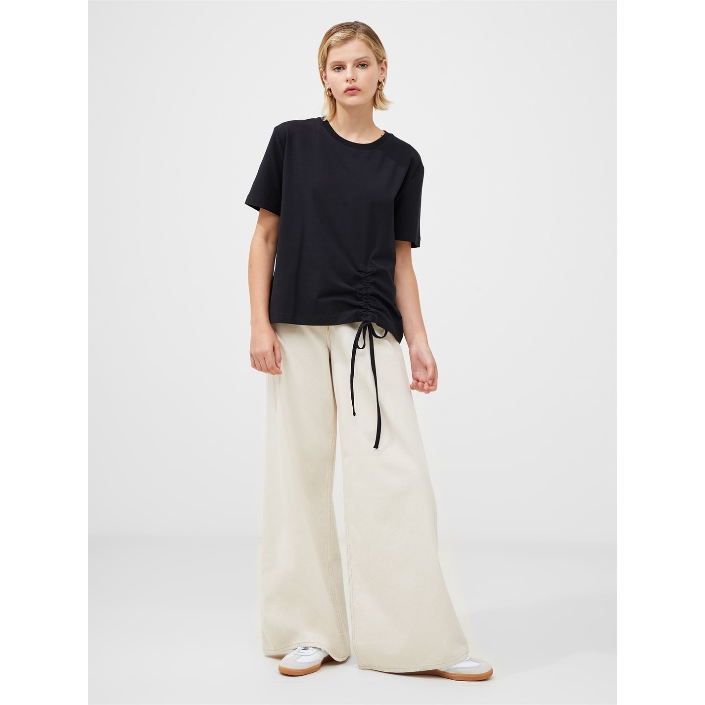 Camasa French Connection Rallie Cotton Ruched T-.