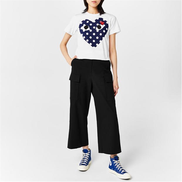 Camasa COMME DES GARCONS PLAY Logo-Polka Dot Print T- dama