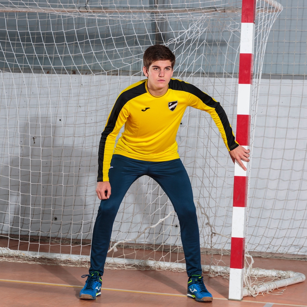 Camasa Academy T- Yellow-black L/s Joma