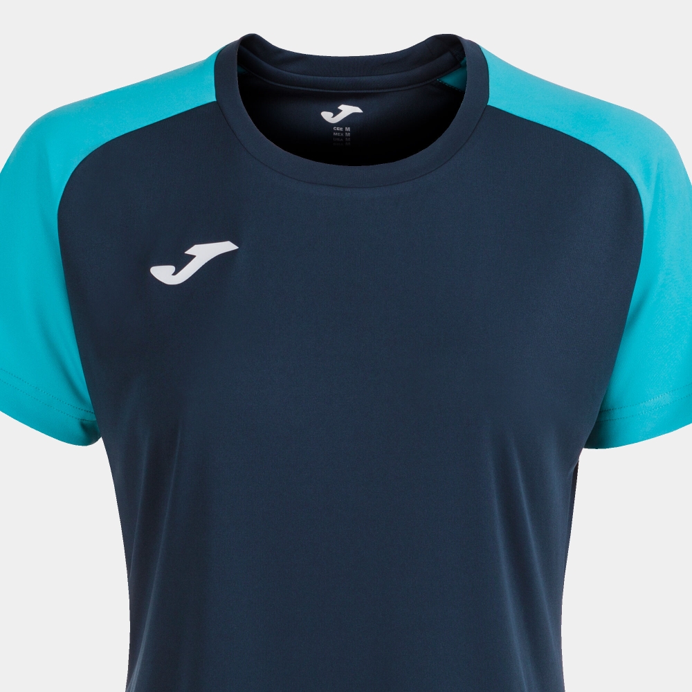 Camasa Academy Iv Maneca Scurta T- Navy Fluor Turquoise Joma