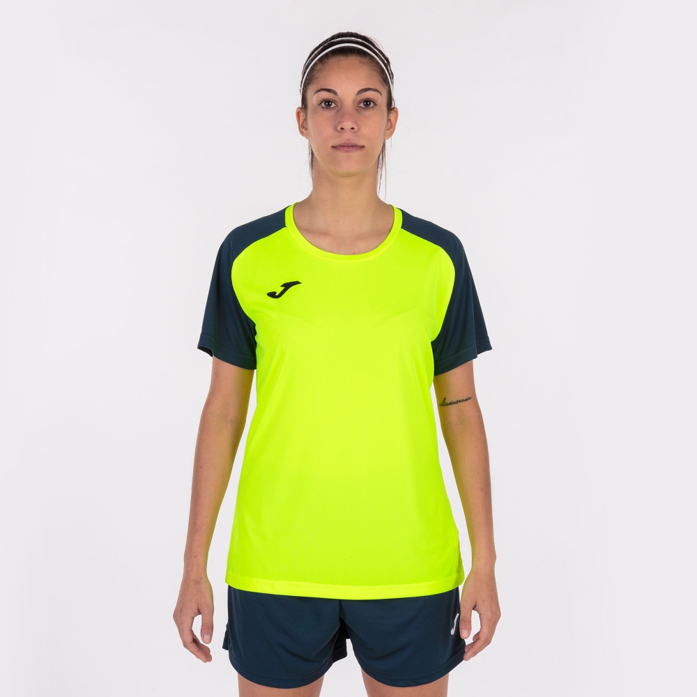 Camasa Academy Iv Maneca Scurta T- Fluor Yellow Navy Joma