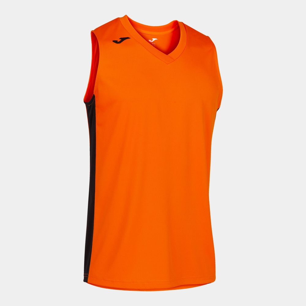 Camasa Cancha Iii T- Orange-black Sleeveless Joma