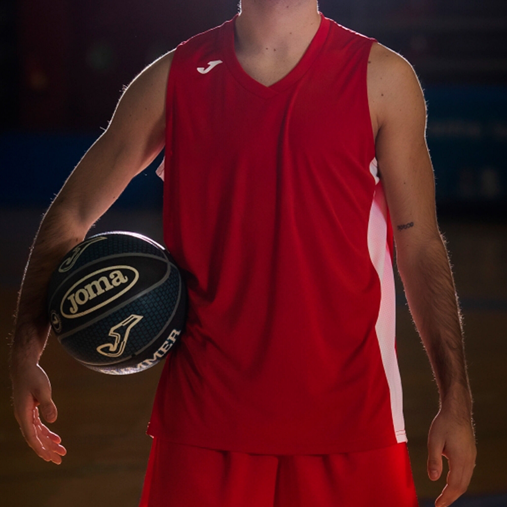 Camasa Cancha Iii T- Red-white Sleeveless Joma