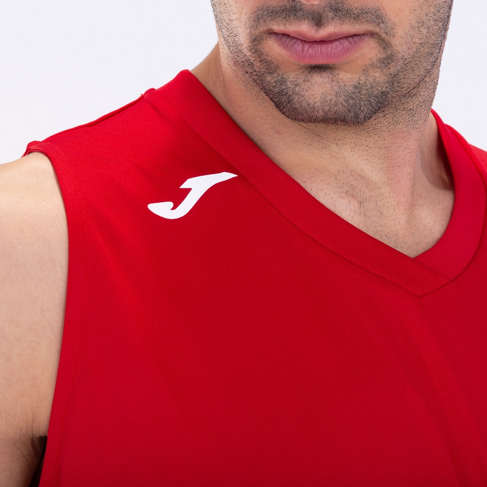 Camasa Cancha Iii T- Red-white Sleeveless Joma