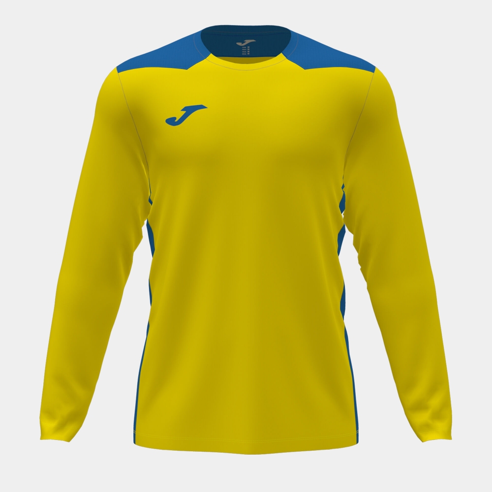 Camasa Championship Vi Maneca Lunga T- Yellow-royal Blue Joma