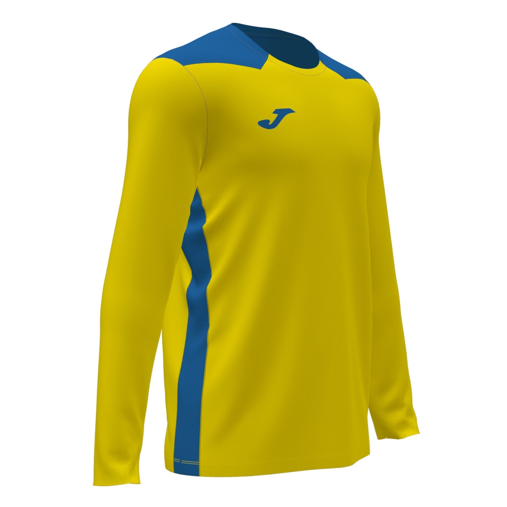 Camasa Championship Vi Maneca Lunga T- Yellow-royal Blue Joma