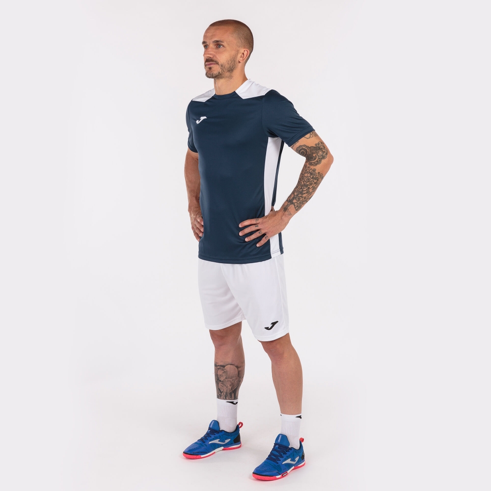 Camasa Championship Vi Maneca Scurta T- Navy White Joma