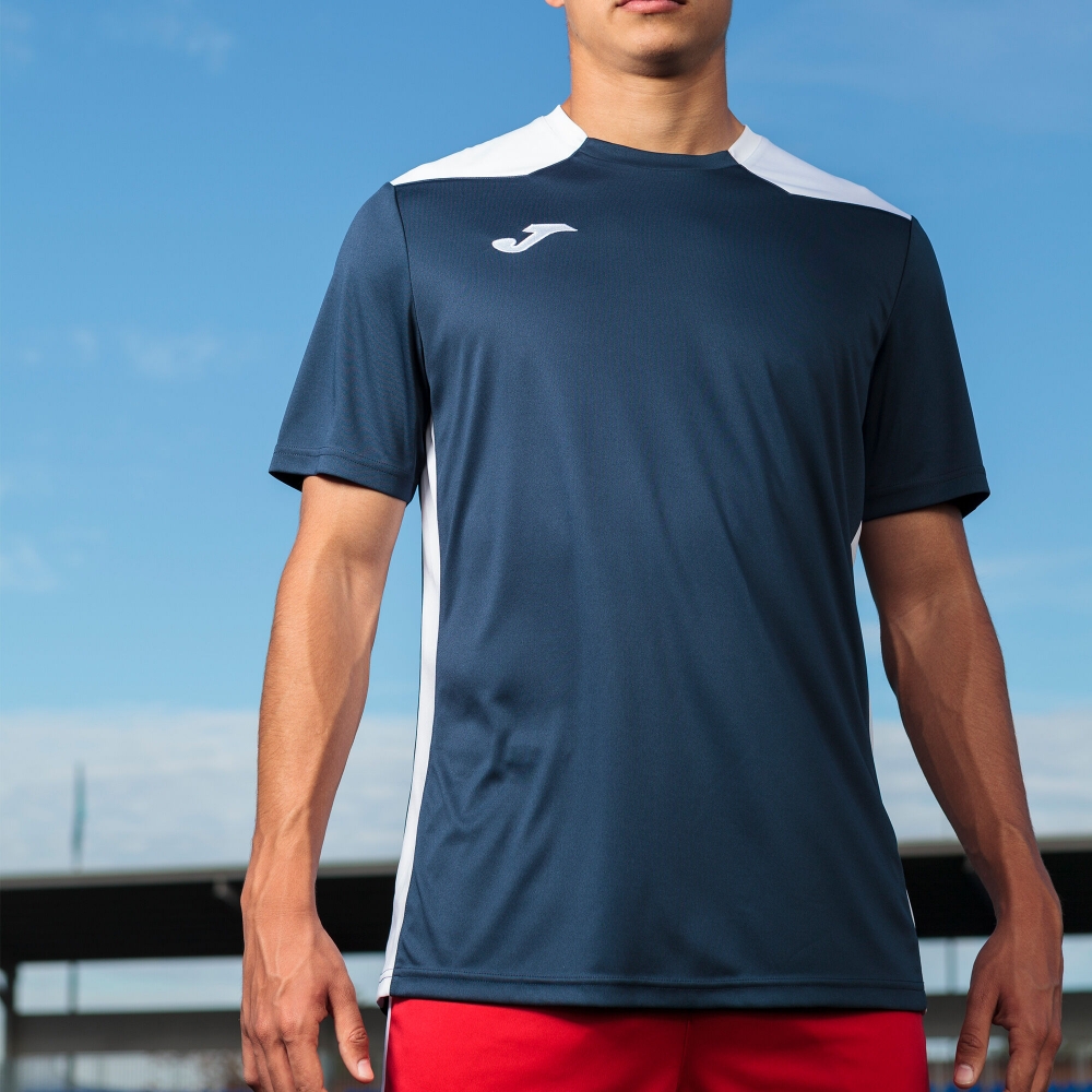 Camasa Championship Vi Maneca Scurta T- Navy White Joma