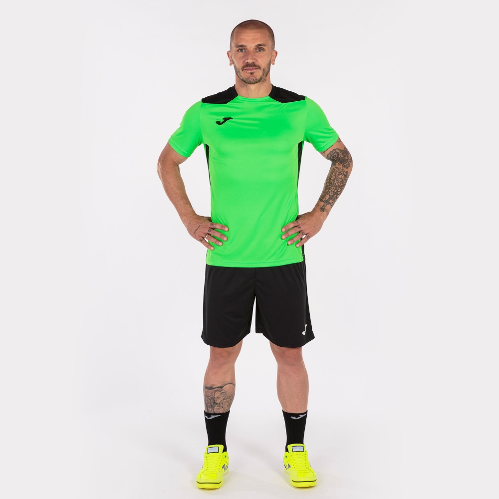 Camasa Championship Vi Maneca Scurta T- Fluor Green Black Joma